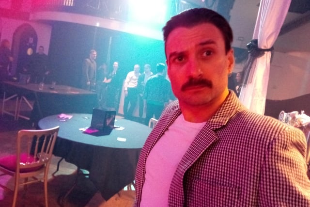 Actor Mark Sears shaved his beard into a moustache for his role