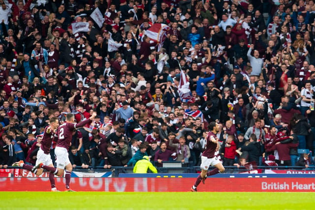 Though it ended in defeat, few will forget the celebrations when Ryan Edwards put Hearts 1-0 up in last season's Scottish Cup final.