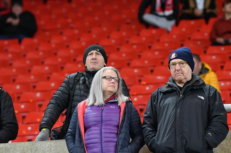 Sunderland fans ahead of the Black Cats win over Cheltenham Town. Picture by Frank Reid