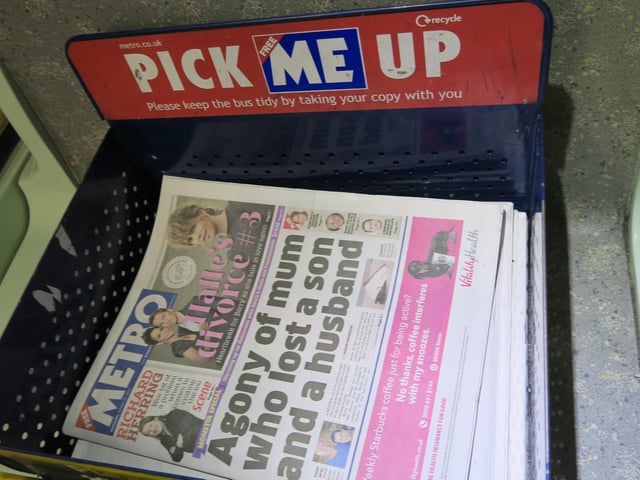 Today it's the UK's most-read daily newspaper, but back in 1998 it didn't exist. The Metro was launched on March 16, 1999.