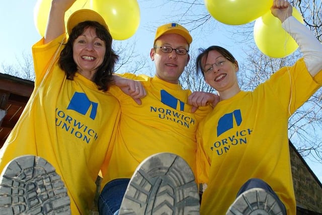 Norwich Union sponsored Breakthrough Breast Cancer Crocus Walk which took place at Ladybower Reservoir  in 2003 and  raised nearly £700