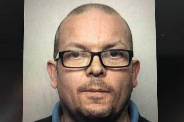 Pictured is Alun Haynes, aged 41, of Athelstone Road, Doncaster, who has been jailed for three years after he admitted attempting to communicate sexually with boys online.