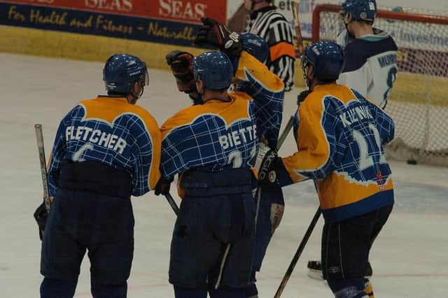 Fife Flyers 2004 - Ian Fletcher, Karry Biette, Greg Kuznik