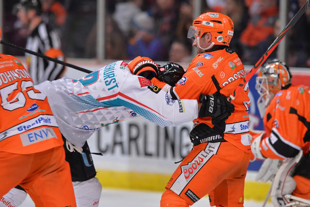 Sheffield Steelers v Belfast Giants, Sunday 23rd February. Pictures by Dean Woolley.