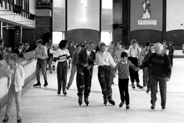Silver Blades ice rink in Sheffield was where many youngsters learned to skate. It is pictured here in 1988