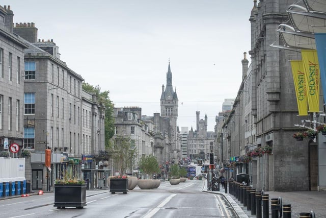 Aberdeen City saw its population drop by 0.1% in the last five years. In 2014 it had a population of 228,920 and this decreased by 250 to 228,670 in 2019.