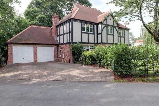 This four bedroom detached house has a large reception hall and gallery landing and a private garden with Arctic log cabin and pizza oven. Marketed by Yopa, 01322 584475.