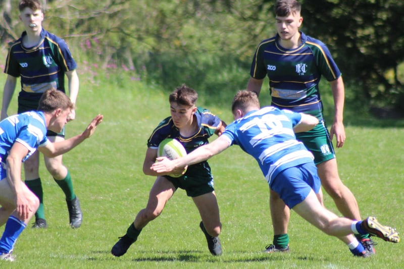 Hawick Youth's Elliot Stanger in action at the weekend