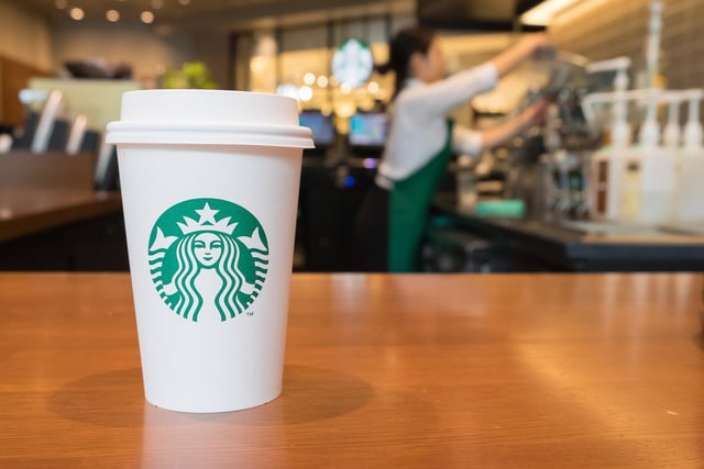 Coffee shops were a popular choice in Edinburgh, with Starbucks gaining the highest spend from locals in 2020.