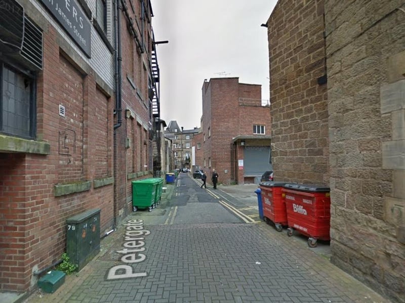 There were eight crimes recorded on or near Petergate in August 2026