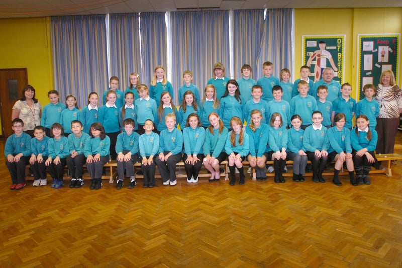 The 2009 leavers at Clavering Primary School. Who do you recognise in this photo?