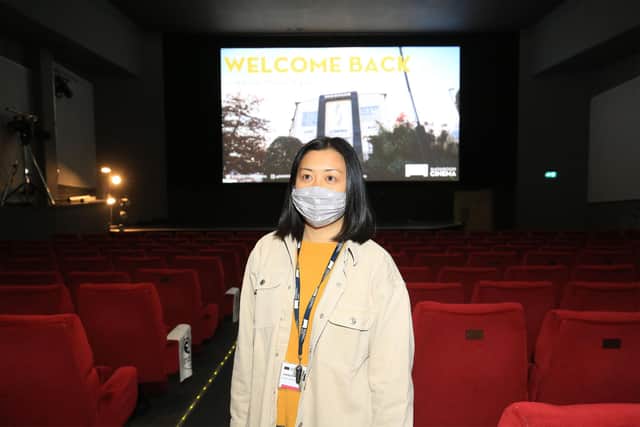 The Showroom cinema in Sheffield is getting reday to reopen again after lockdown restrictions are easing. Pictured is Lesley Ellerby. Picture: Chris Etchells