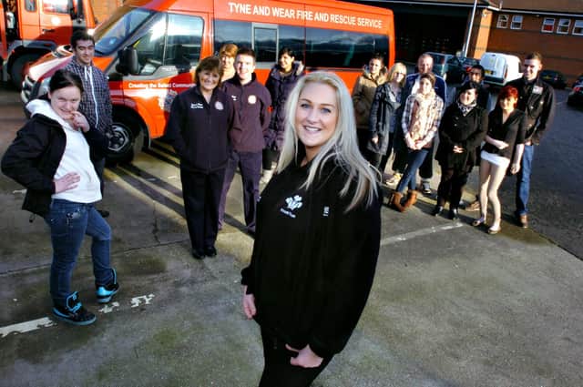 Natalie Thornton, 24, was a volunteer worker and support mentor for the Prince's Trust based at Sunderland East Community Fire Station when this photo was taken eight years ago. Are you pictured with her?