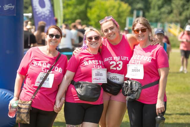 Cancer Research UK Race for Life starting at Graves Park, Sheffield, last year.
