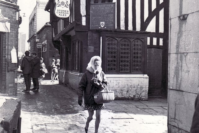 Chesterfield then and now. The Shambles in 1970