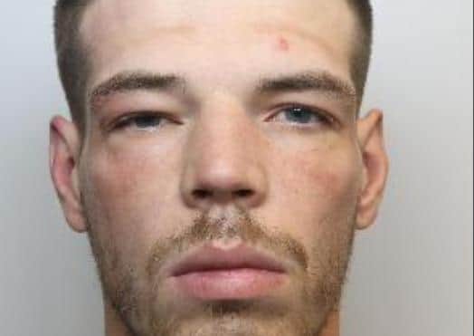 Pictured is Mark Petruska, aged 29, formerly of Milgate Street, Royston, Barnsley, who admitted causing arson as to being reckless as to whether life would be endangered after he set fire to a camper van on Milgate Street and was sentenced to a total of seven years and six months of custody.