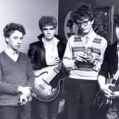 An early picture of Sheffield rock band Pulp, with, left to right, Wayne Furniss, Jamie Pinchbeck, Jarvis Cocker and Peter Dalton, 1981