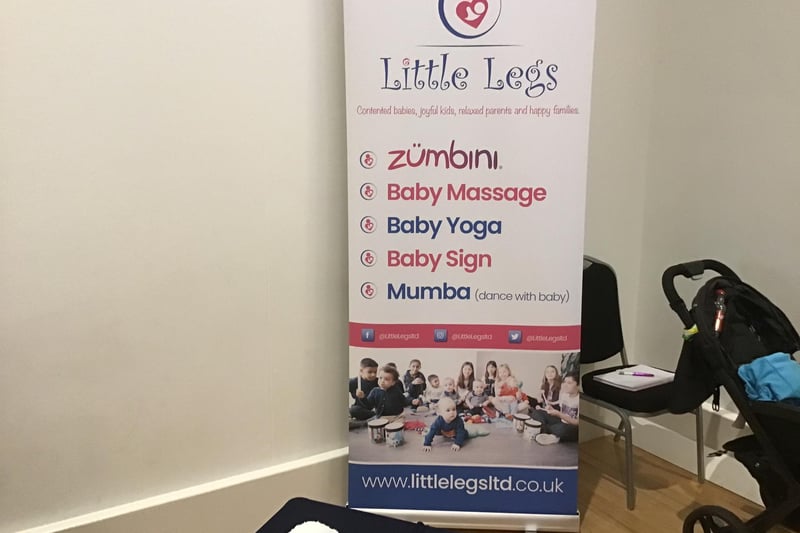 The Little Legs stall advertising events for younger visitors to the centre