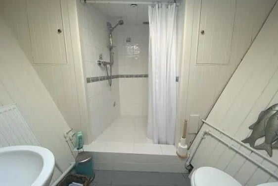 There are two bathrooms on the boat - here is what one looks like.