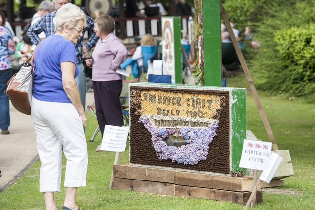 Belper Well Dressing Blessing and display at Riverside Park in 2017