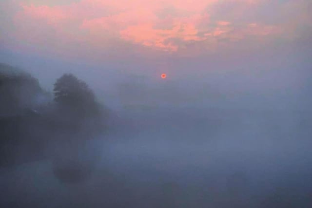 Photo of a sunrise in Walton Le Dale sent in by Stuart Dawson
