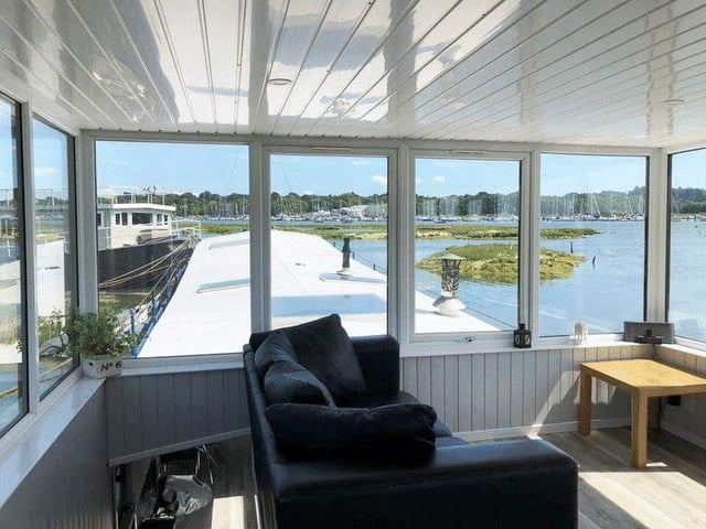 This three-bed houseboat in Bursledon is on the market for £169,950.