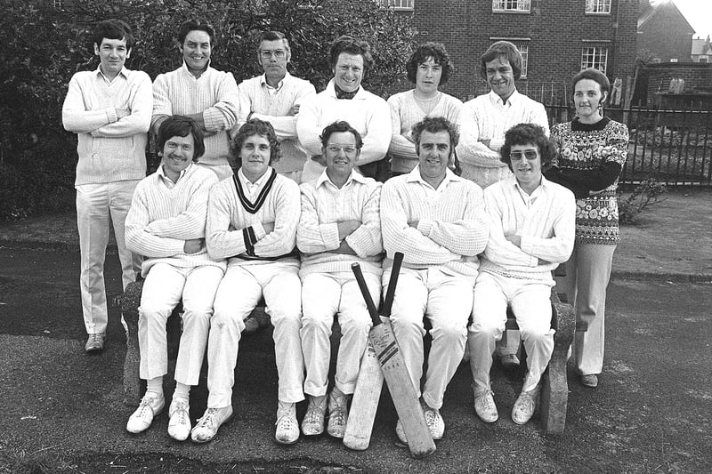 The 1974 cricket team for Warsop Working Men's Club - do you know anyone who played?