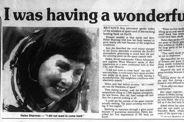 Helen Sharman astronaut
The Star, May 28, 1991