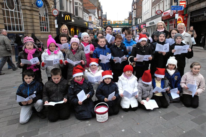 Pupils were singing Christmas carols in this photo from 12 years ago. Does this bring back happy memories?