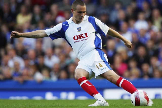 Taylor had a successful six-year period at Fratton Park making 203 appearances, joining the Blues in 2002. The 38-year-old left the south-coast in January 2008 for Premier League rivals Bolton, he also played for West Ham, Burnley, Northampton and Swindon before retiring in 2019. The former Fratton favourite is now in charge of League Two side Walsall after taking over in May 2021. (Photo by Mike Hewitt/Getty Images)