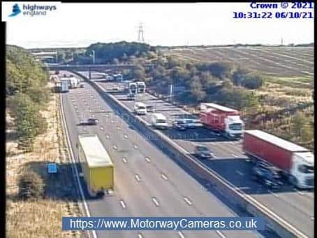 The stretch of M1 northbound between J30 and J31 saw drivers receive the most fines between 2019 and 2020.