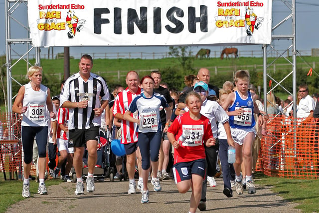 They're under way in the 2005 Race for Grace run 15 years ago. Are you pictured at the start of the race?