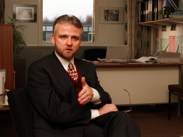 Michael Chapman, headteacher at Birley Comprehensive School, in Sheffield, in 1999