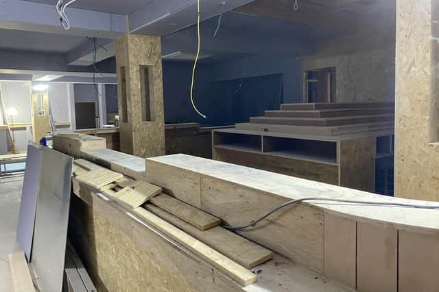 The main bar starts to take shape. Picture: Mr Wilson's.