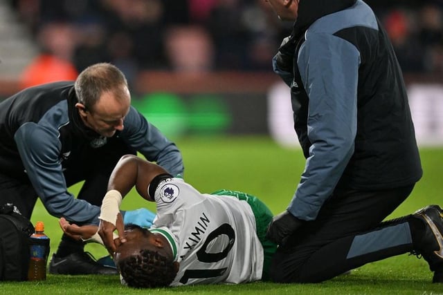 Saint-Maximin was also a late withdrawal at Bournemouth after falling awkwardly on his leg. Expected return date: Liverpool (H) 18/02. 
