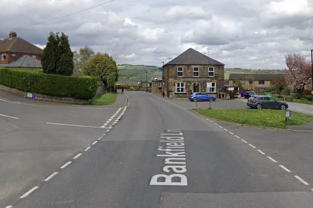 A water pipe ruptured under the road at the junction of Bankfield Lane and Sheldon Road in Stannington.