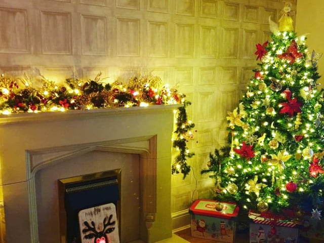 What a cosy fireplace from Vicky Weston.