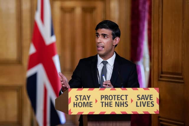 Chancellor Rishi Sunak speaking during a media briefing - Andrew Parsons/10 Downing Street/Crown Copyright/PA Wire