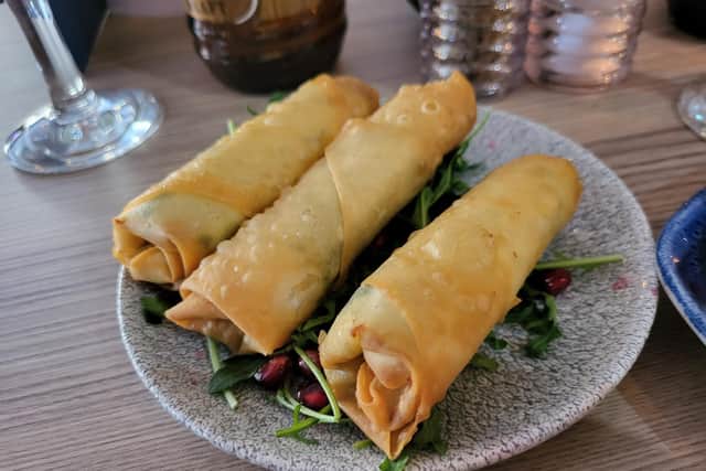Sigara borek is a crispy pastry parcel filled with creamy feta cheese and parsley filling.