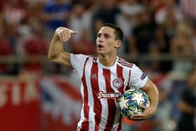 Daniel Podence playing in Greece for Olympiacos: Milos Bicanski/Getty Images