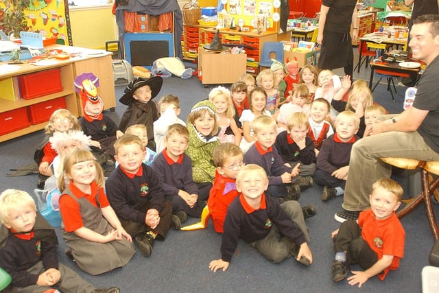 Another happy scene from the 2007 visit of author Adam Bushnell to Hesleden Primary School. Were you there?