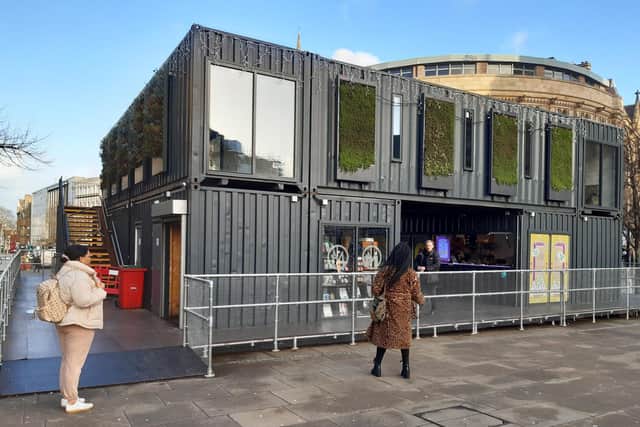 The Container Park on Fargate will be dismantled from Monday January 30.