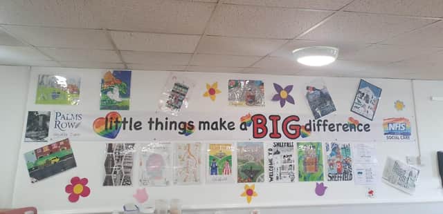 The artwork on display in one of the care homes