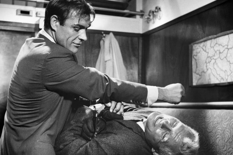 Sean Connery As James Bond And Robert Shaw In A Scene From The Film, 1963.