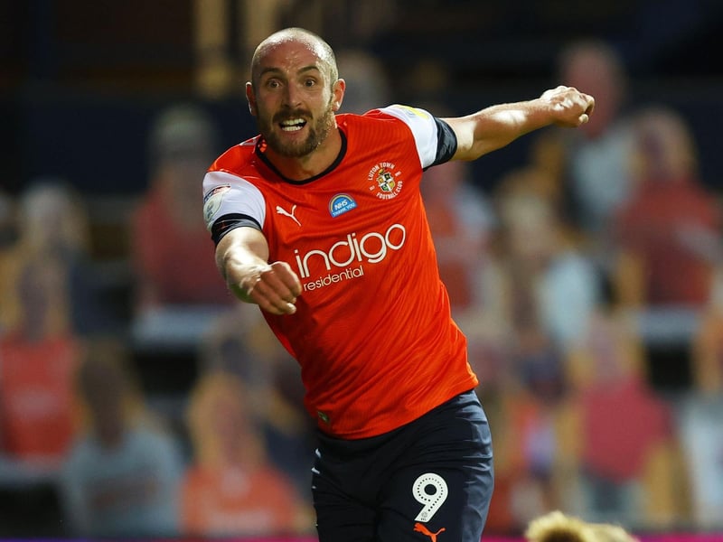 The striker could be a player the Hatters would allow to leave as they look to trim their playing squad. Has scored 58 times in 148 matches over a five-year period at Kenilworth Road. Yet to feature for Luton at all this season