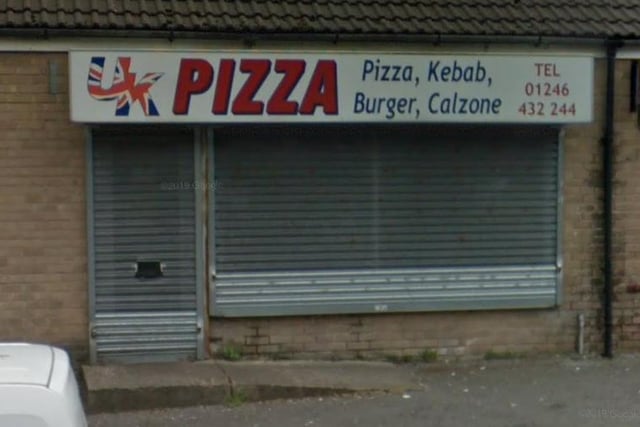UK Pizza, 82 Ravencar Road, Eckington. Rating: 2/5