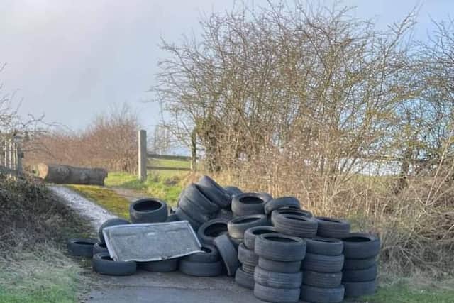 Tyres on Nether Lane, Ecclesfield.