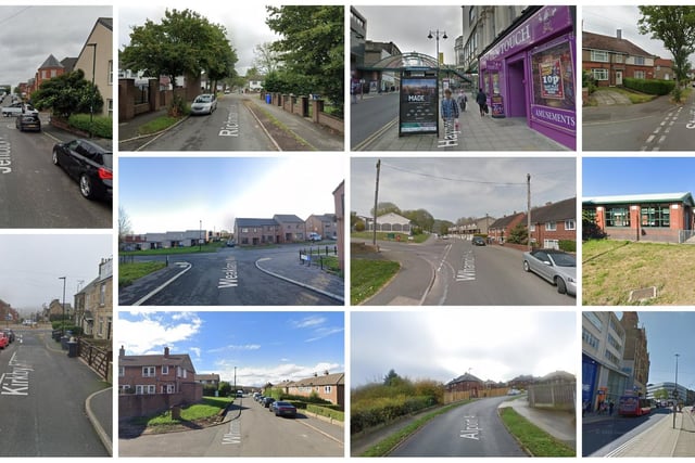 The streets pictured here were among the worst locations in Sheffield in April 2023 for reports of anti-social behaviour, according to newly-released police figures