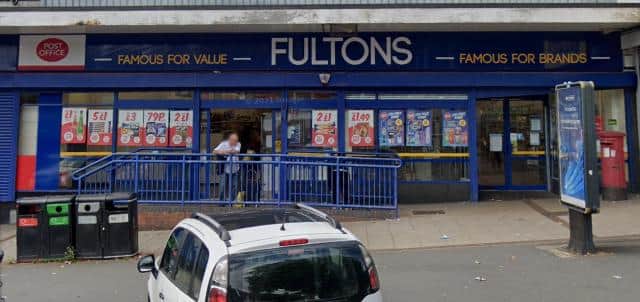 The Firth Park post office inside the old Fultons store could close this year.
