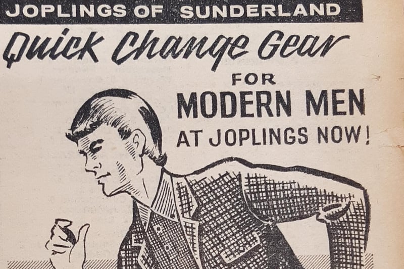 The dapper man around Sunderland could head to Joplings where Norfolk jackets - with a 'wide range of neat checks' - were selling for £7 and 15 shillings.
Hipster trousers were 69 and 6 from the same store.